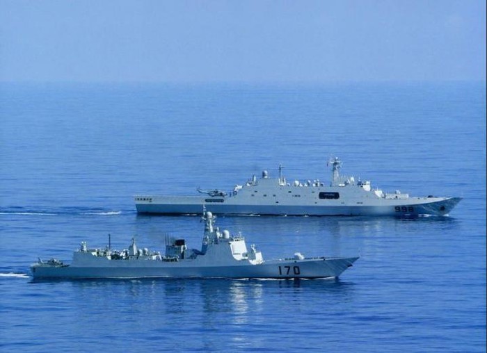 Tàu chiến Lan Châu và Côn Lôn Sơn hoạt động trên Ấn Độ Dương